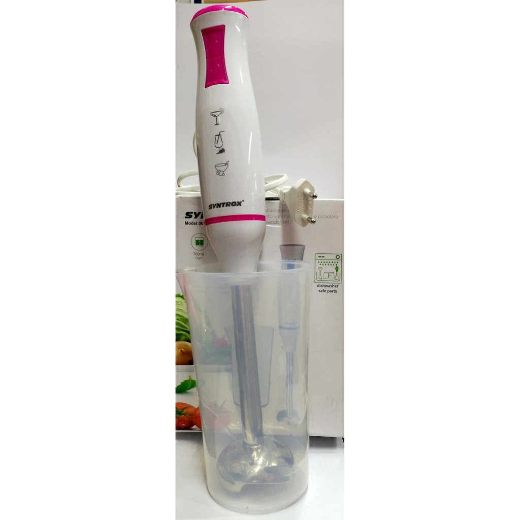 Syntrox  061707A Hand Blender Blender Tangan Plus Gelas Multifungsi