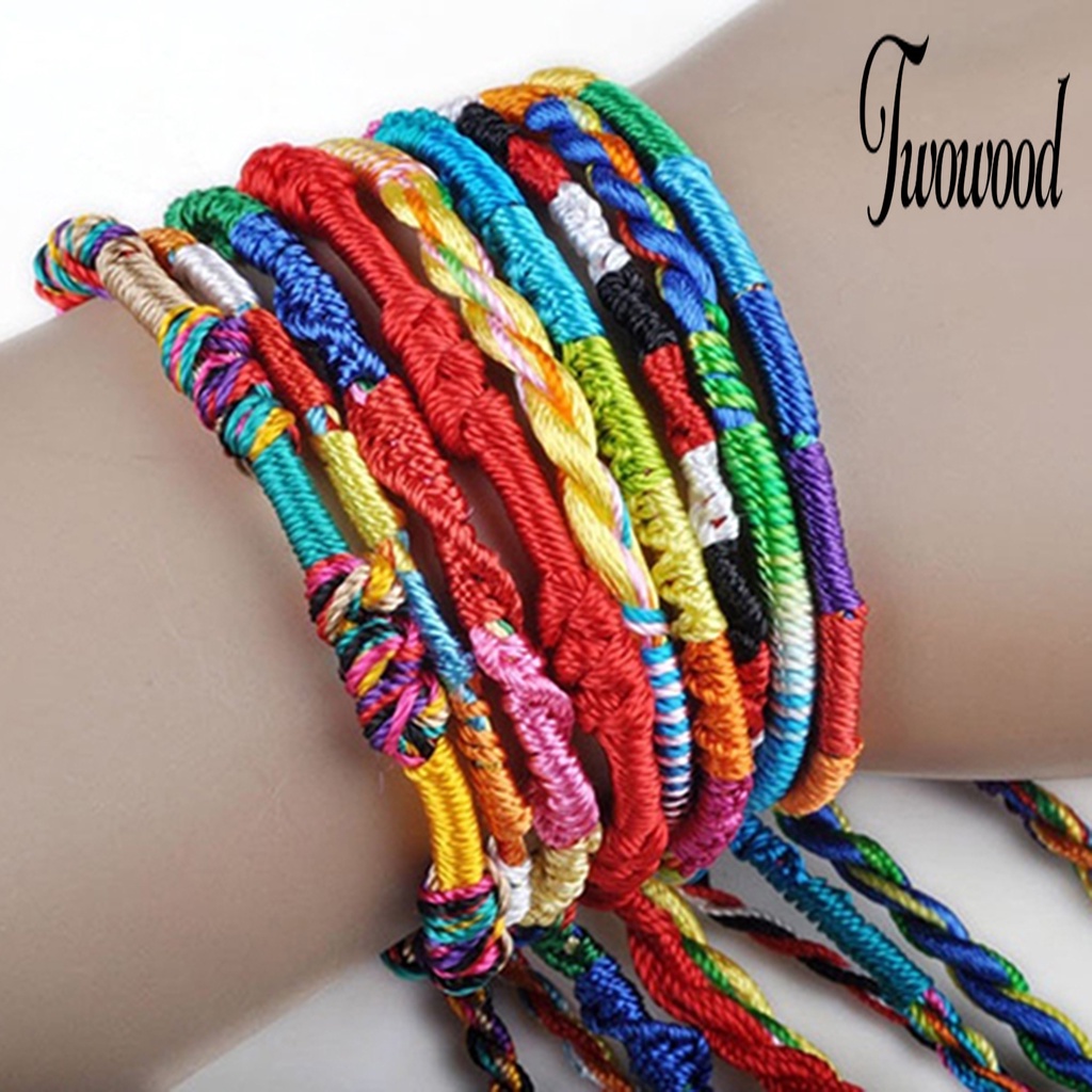 20 Pcs Gelang Rajut Warna-Warni Untuk Club