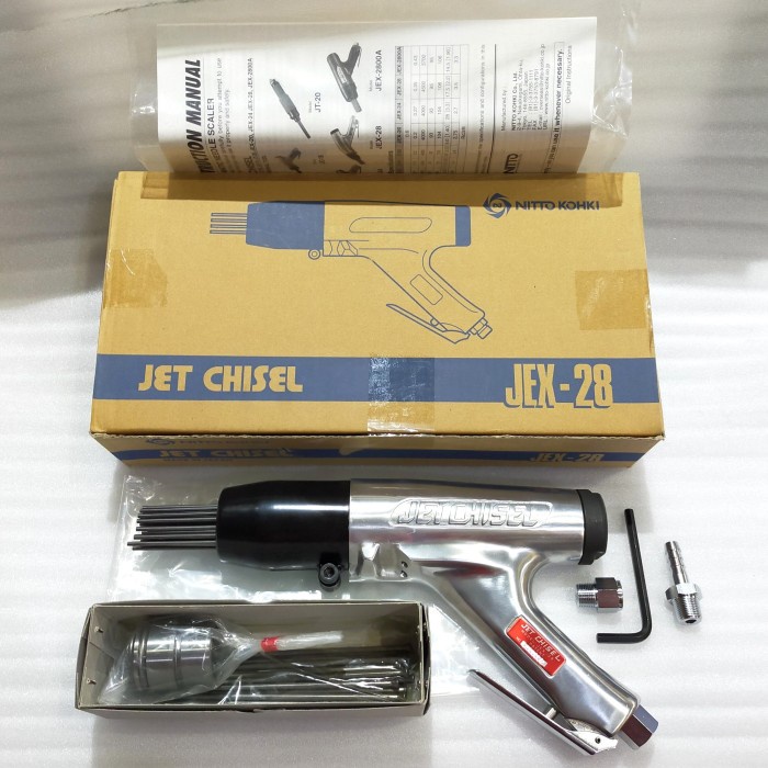 Jual Nitto Kohki Needle Scaler Jet Chisel JEX28 Heavy Duty Type