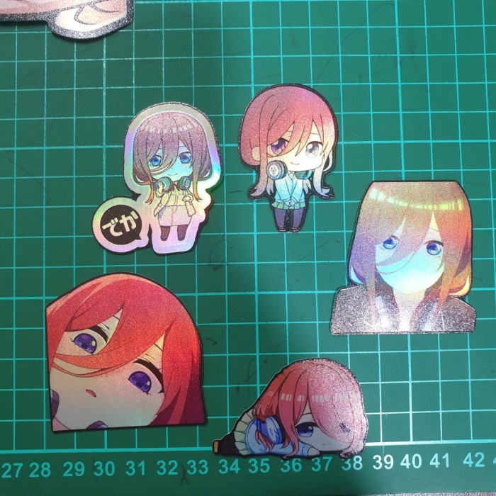 

Sticker Hologram Anime - PSH964 - Miku Nakano Set 5pcs