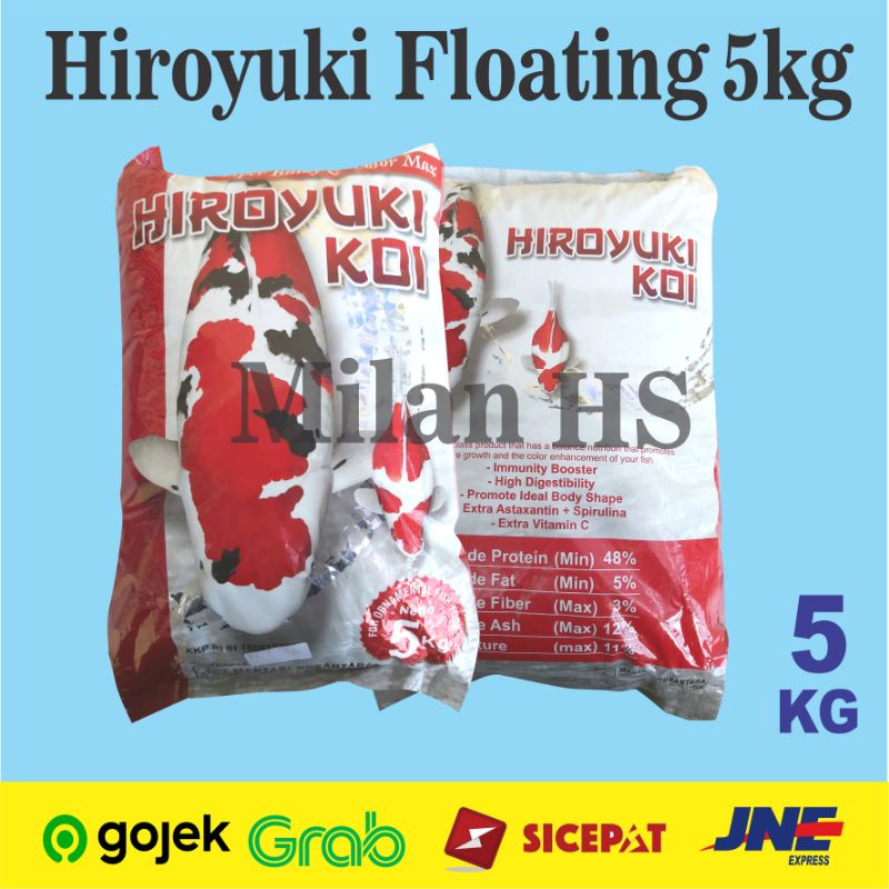 HIROYUKI Pakan koi 5kg size M (5MM)