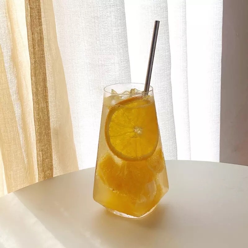 Prismatik glass|| aestetic home cafe drinking glass