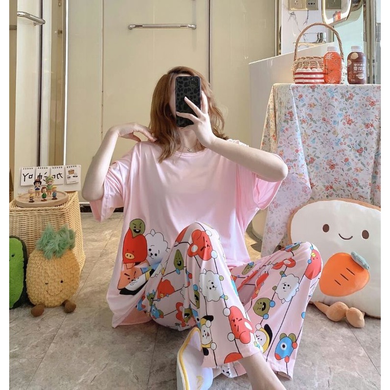 Piyama import murah super jumbo piyama cp/hp/pp  import baju tidur wanita import murah C13-C