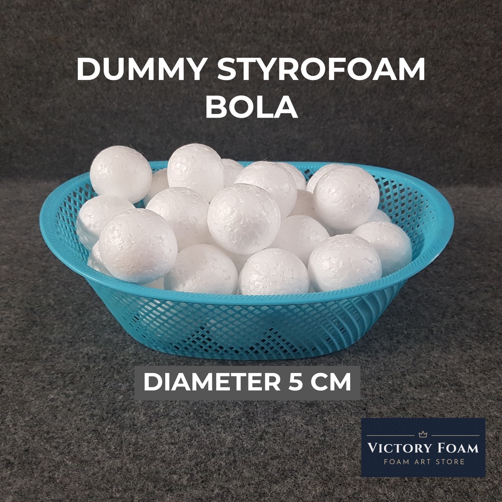 Dummy Styrofoam Bola Diameter 5cm