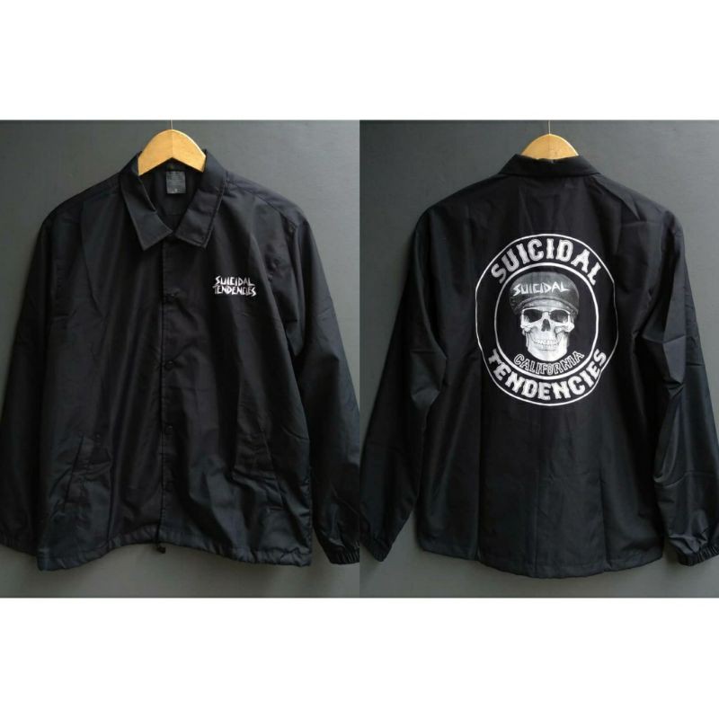 Jaket Coach Windbreaker Musik Band Hardcore SUICIDAL TENDENCIES - CALIFORNIA