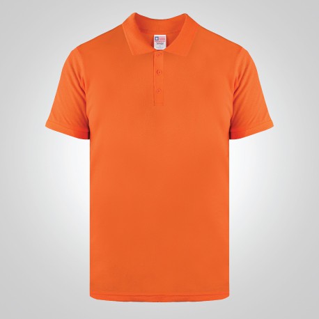 Kaos Polo Orange New States Apparel Premium Cotton Polo Shirt 8100 NSA