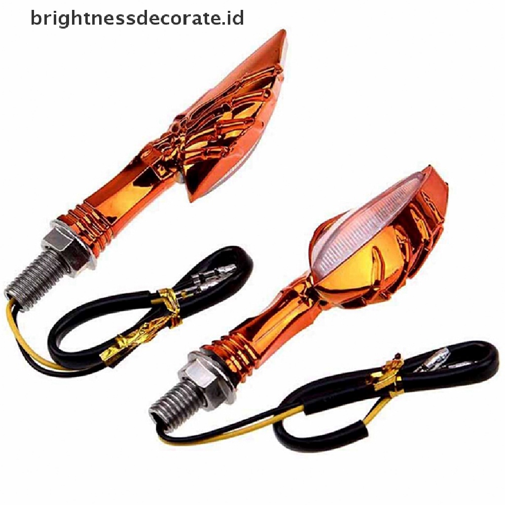 Lampu Indikator Sinyal Belok Sepeda Motor 12 Led Warna Amber