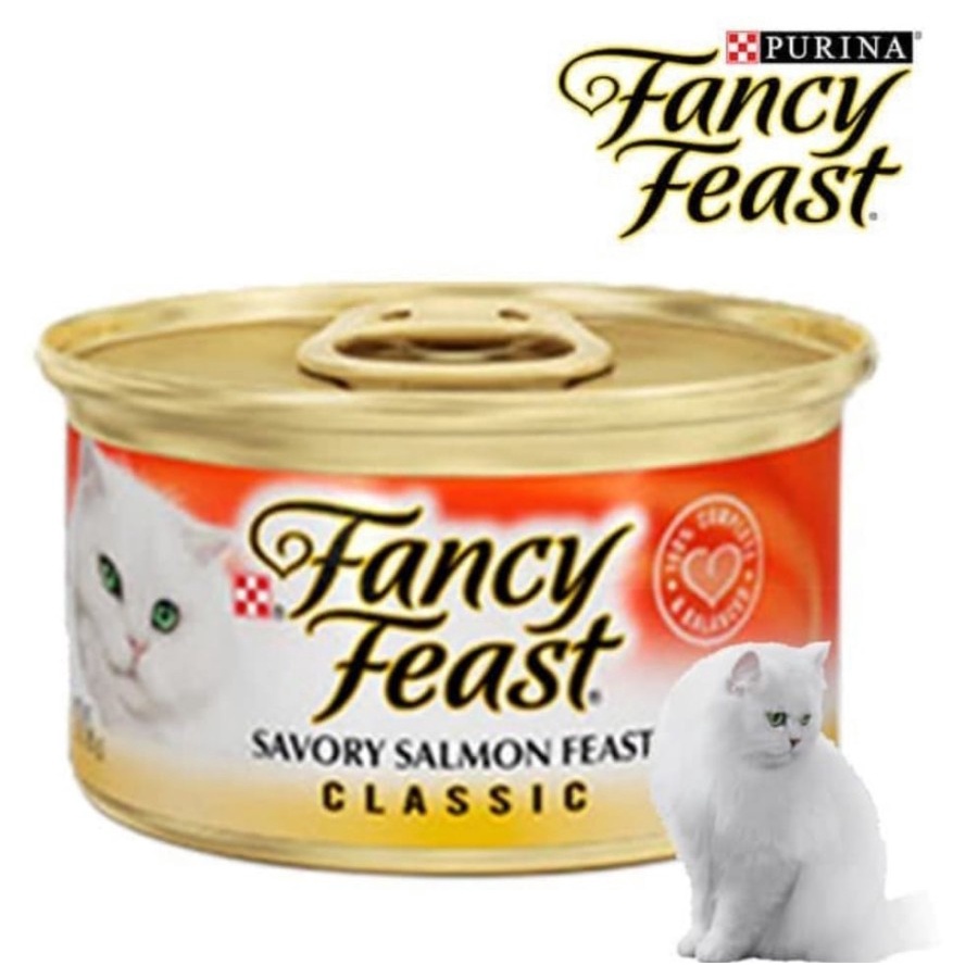 FANCY FEAST POUCH 70 GRAM CLASSIC SAVORY SALMON makanan kucing wetfood