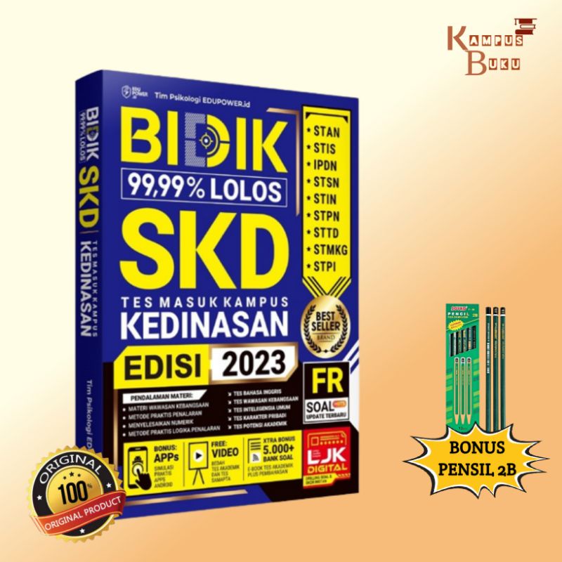 Buku Kampus Kedinasan : Bidik 99,99% Lolos SKD Kedinasan 2022 2023
