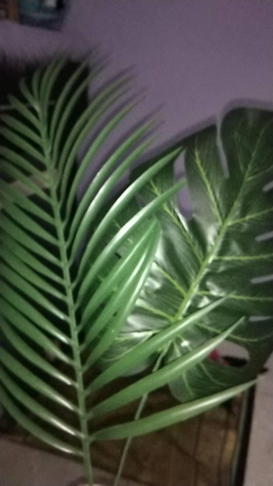 Gege Gift | Daun Monstera Artificial Daun Hias Palem Tanaman Hias Dekorasi Rumah Kamar Ruangan Cafe