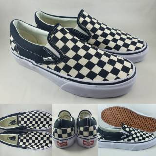 checkered light blue vans