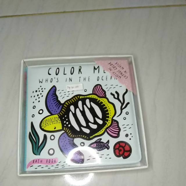 SOFT BOOK - Bath book "color me who's in the ocean"