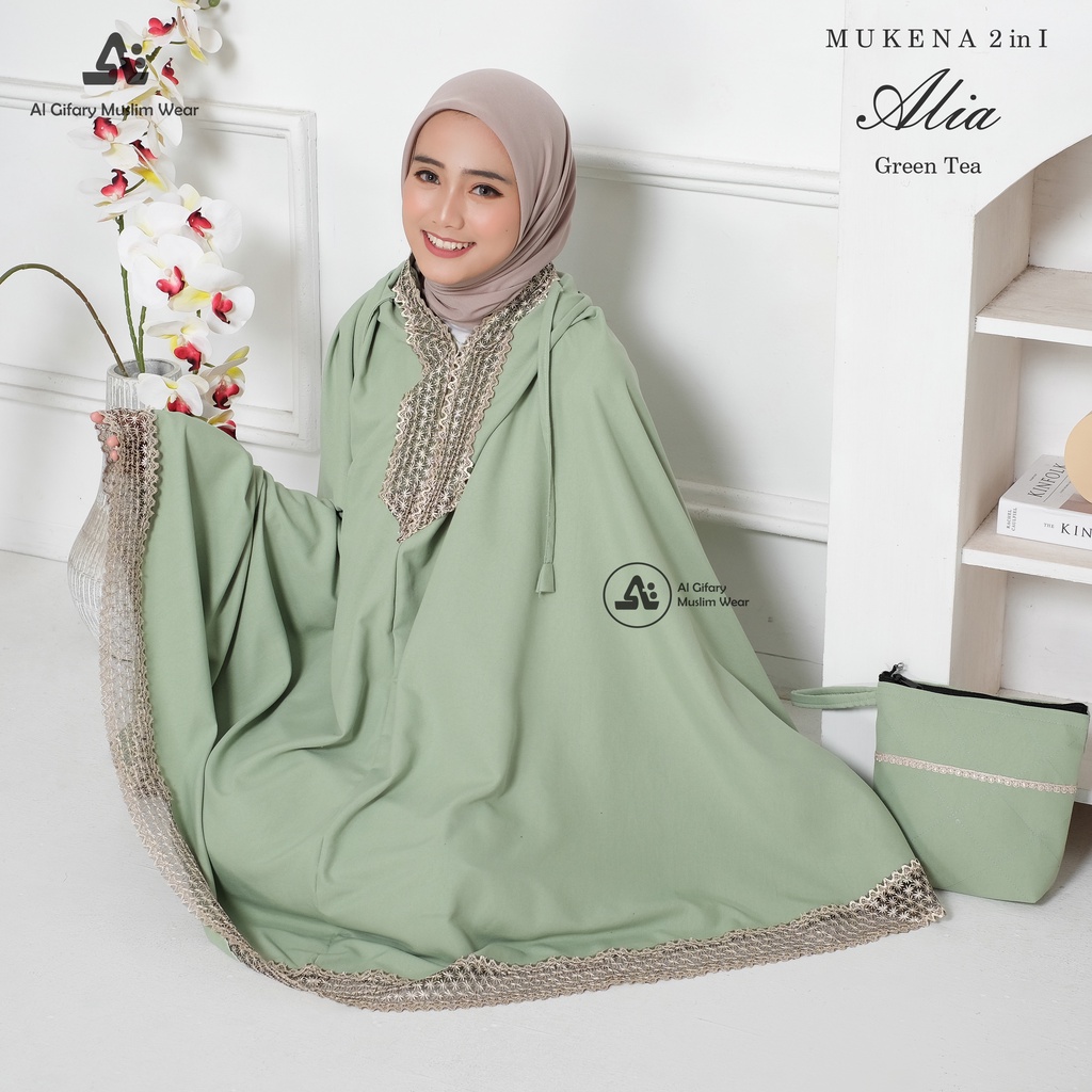 Mukena 2in1 Dewasa Katun Premium Alia