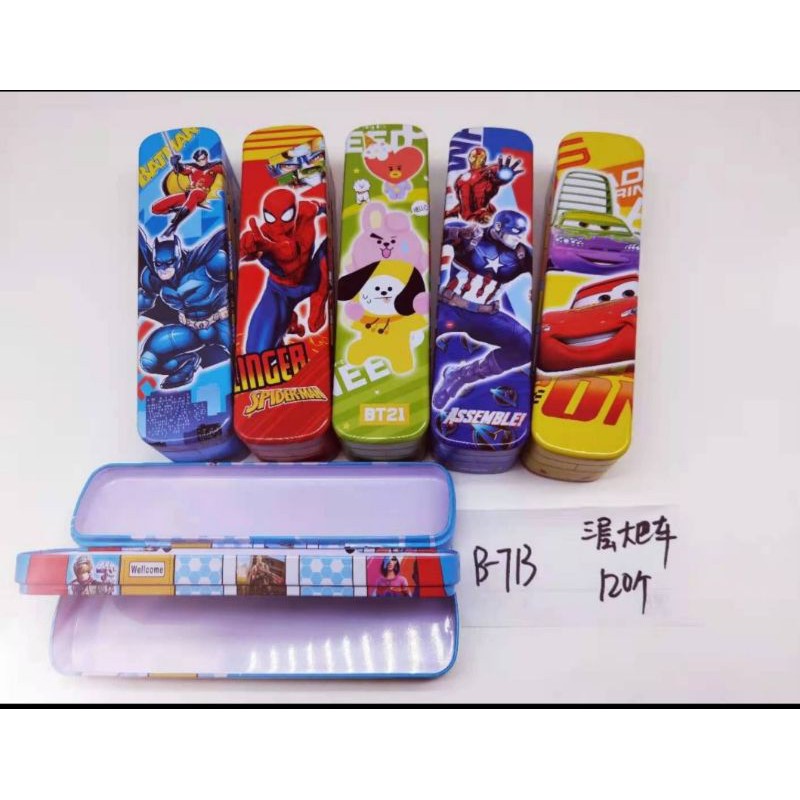 

tempat pensil kaleng bis tingkat