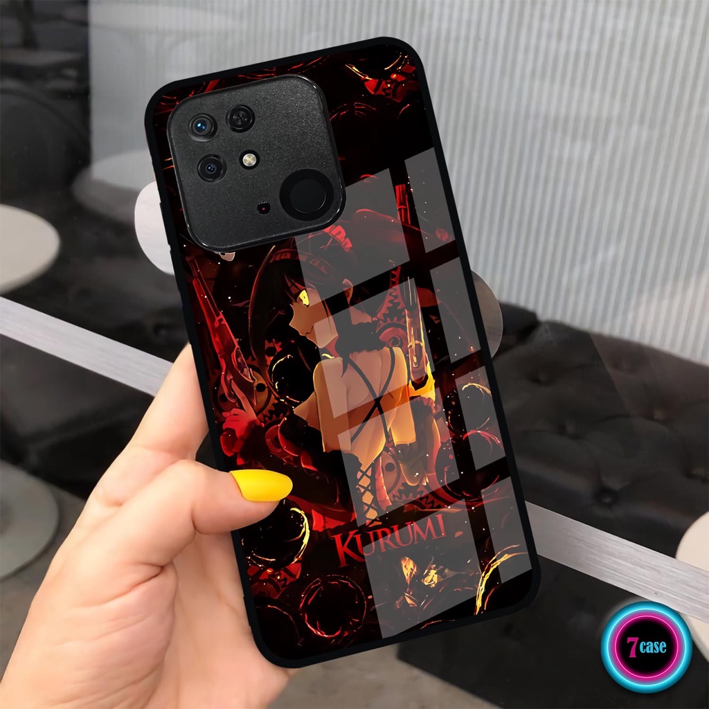 Case Kilau Glossy Xiaomi Redmi 10c | Casing Hp Redmi 10C | Motif Anime Girl Kurumi
