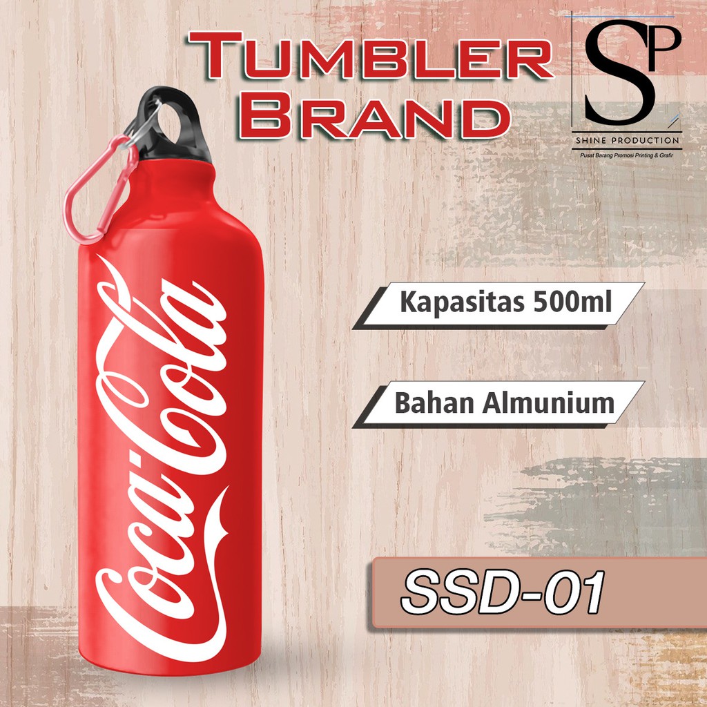 Botol Minum Printing Unik Motif Minuman │ Tumbler Printing Unik-Motif Coca Cola