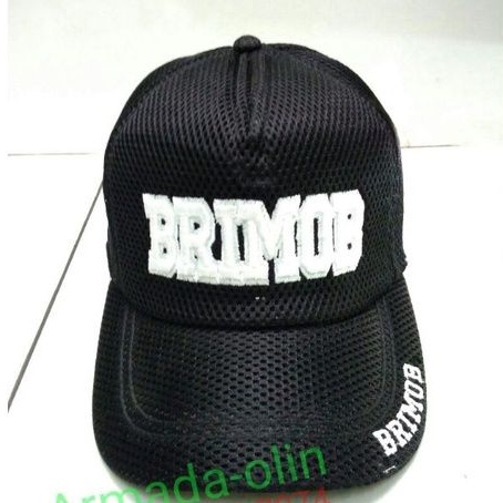 Topi Jaring BRIMOB Hitam|Topi BRIMOB hitam|Topi pria