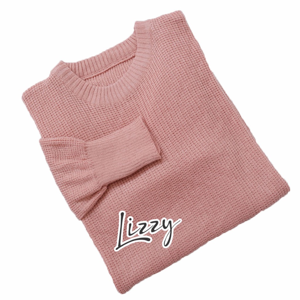 Roundhand sweater FREE ONGKIR BY LIZZY-dusty