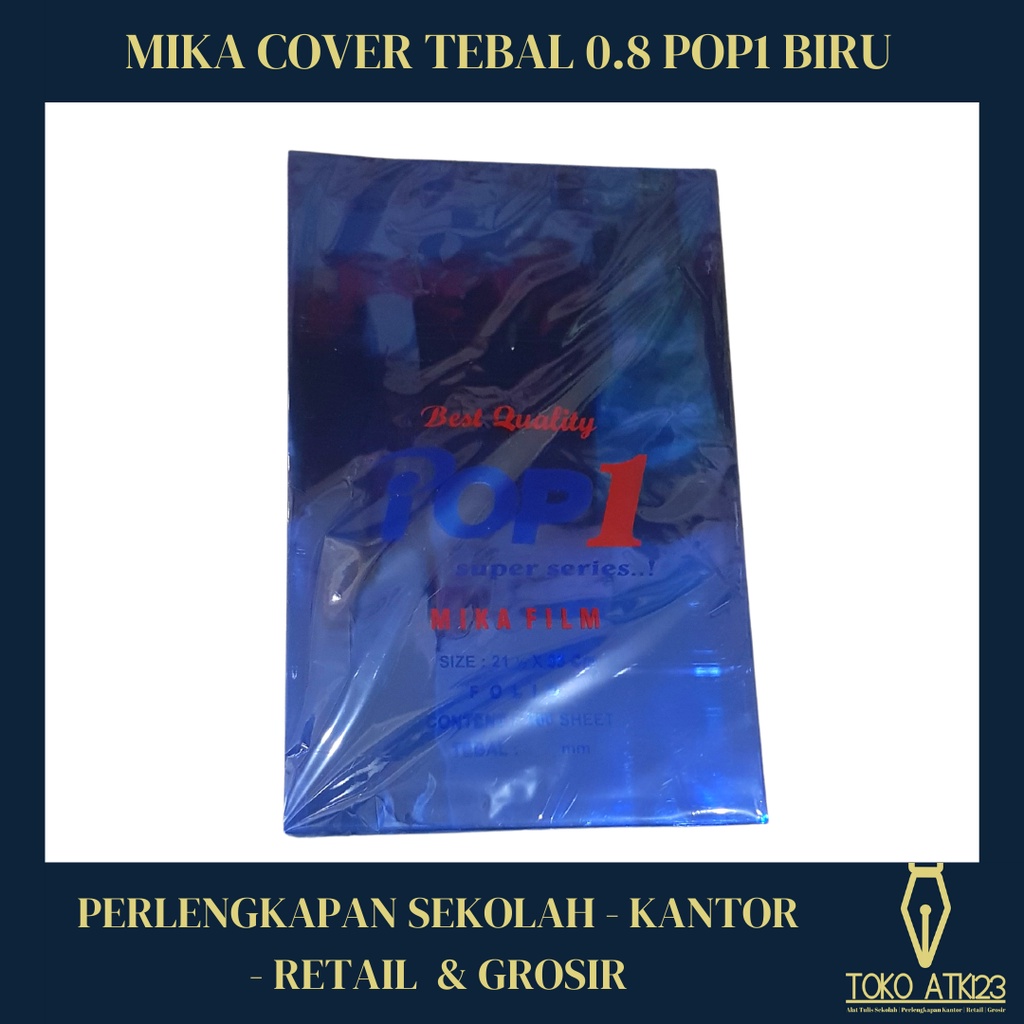 Mika Cover / Mika Jilid / Ukuran Folio Isi 100 lembar Warna Biru