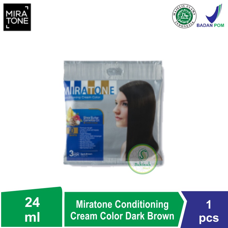 Miratone Conditioning Color Cream 16gr + 24 ml - Semir Rambut