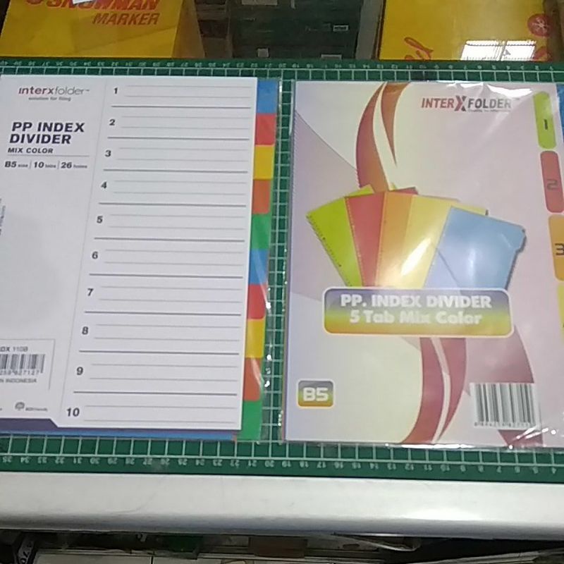 

Divider B5 Inter X Bahan Plastik
