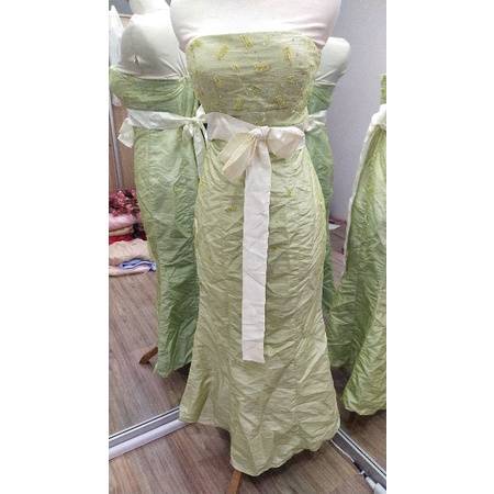 [GRATIS ONGKIR] Gaun pesta HIJAU MUDA 01/ gaun pesta second murah /gaun pesta preloved bagus