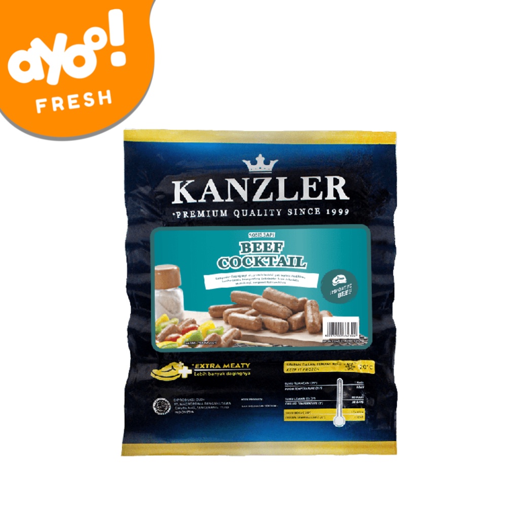 

Kanzler Sosis Beef Cocktail 500 g Pack