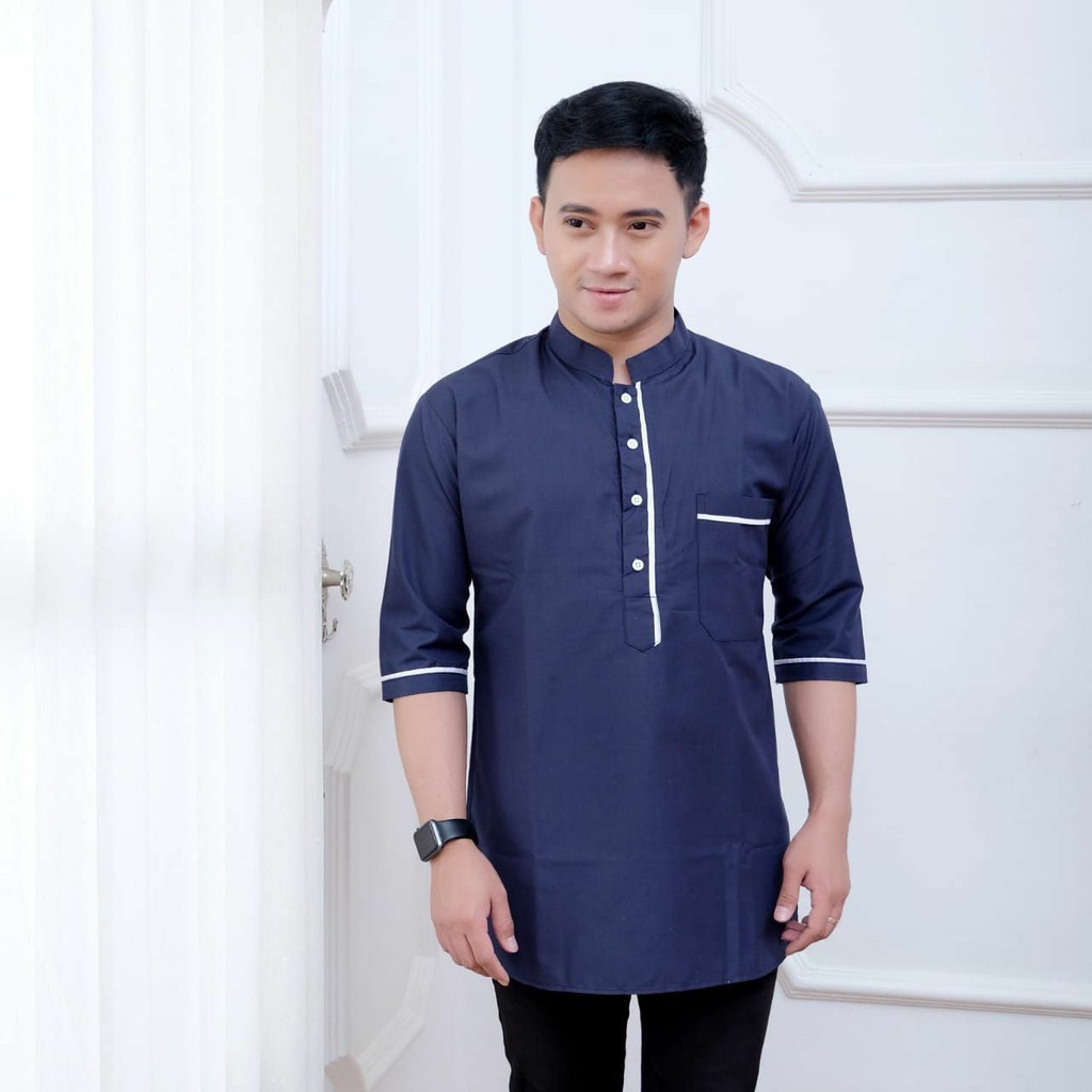 Original Baju Gamis Koko Kurta Pakistan Pria Dewasa Kualitas Export Lengan 3/4 2021