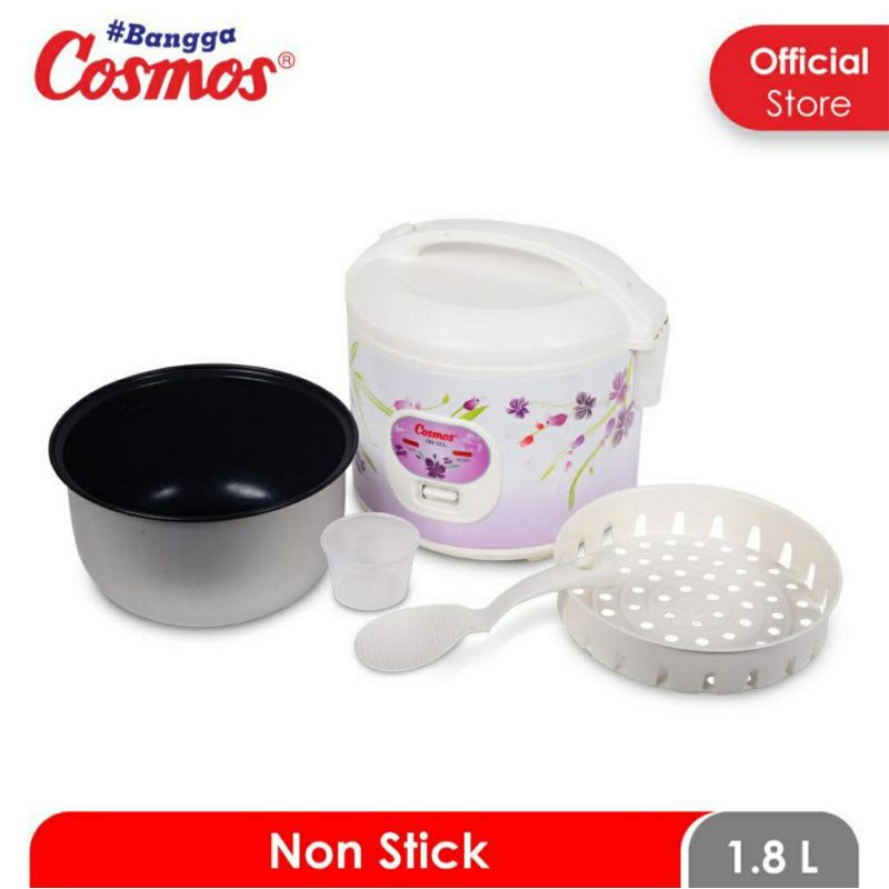 Rice Cooker Cosmos CRJ 323s 1,8 Liter Inner Pot Teflon Magic Com Cosmos Penanak Nasi Cosmos 323s