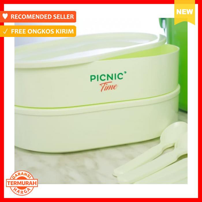 Picnic Time Hamper Set / Rantang Piknik Susun 3 - Bekal - Kotak Makan & Rantang