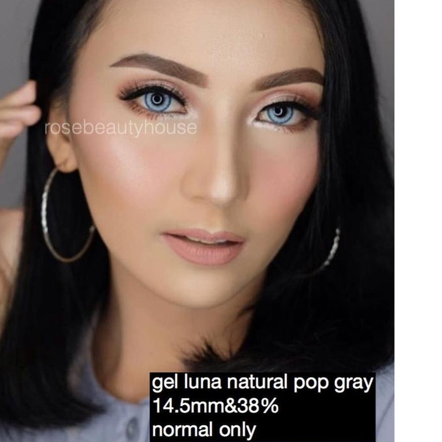 ➨ softlens TOP GEL LUNA NATURAL POP GREY minus -0.50 s/d -6.00 ✷