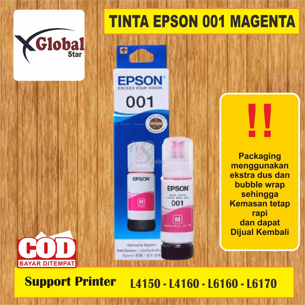 Tinta Epson 001 PREMIUM(COMPATIBLE) L4150 L4160 L6160 L6170 L6190-PCS