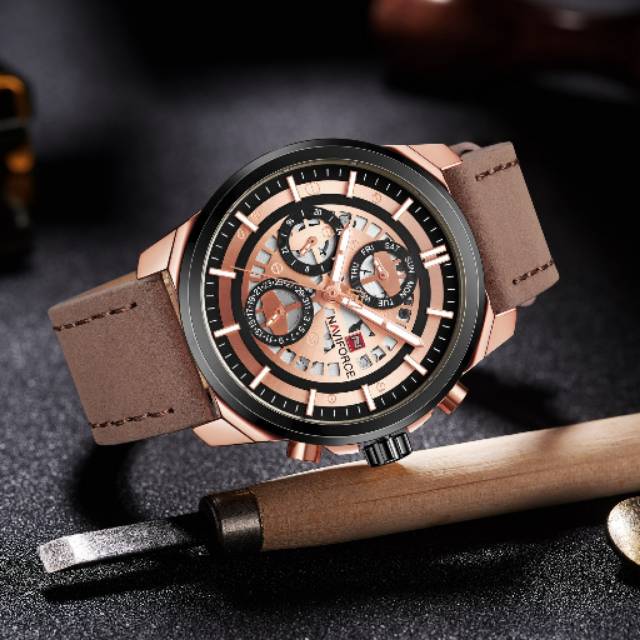 Jam Tangan Pria Naviforce NF9129 Chrono Aktif Kualitas Original Waterproof