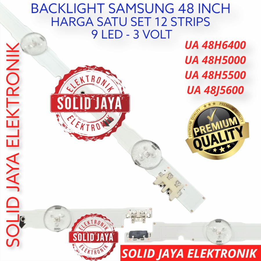 LAMPU BACKLIGHT LED SAMSUNG 48 INC UA48H5000 UA48H5500 UA48H6400 UA48J5600 48J 48H BL TV 9K 3V