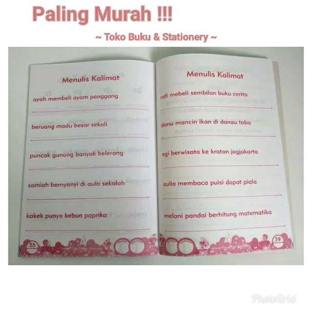 Buku Lancar Dan Pintar Calistung Untuk Anak TK/PAUD