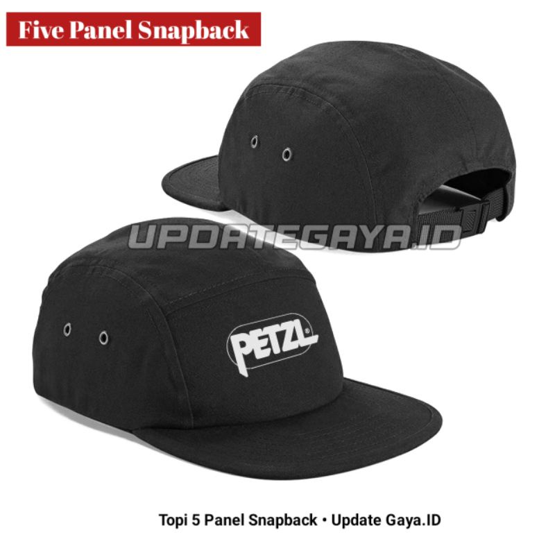 TOPI 5 PANEL PETZL | TOPI FIVE PANEL SNAPBACK | TOPI DISTRO | TOPI PRIA