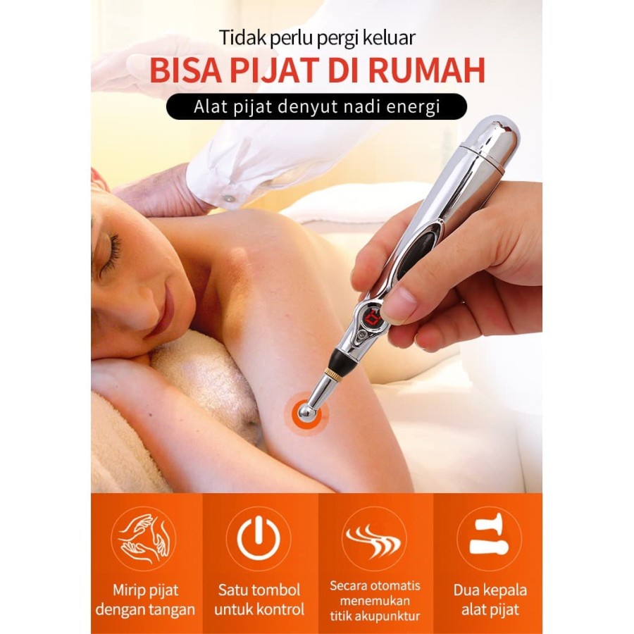 Akupuntur Laser Therapy Energy Pen Alat Terapi Akupuntur Pena Merdian Medis Pijat Refleksi