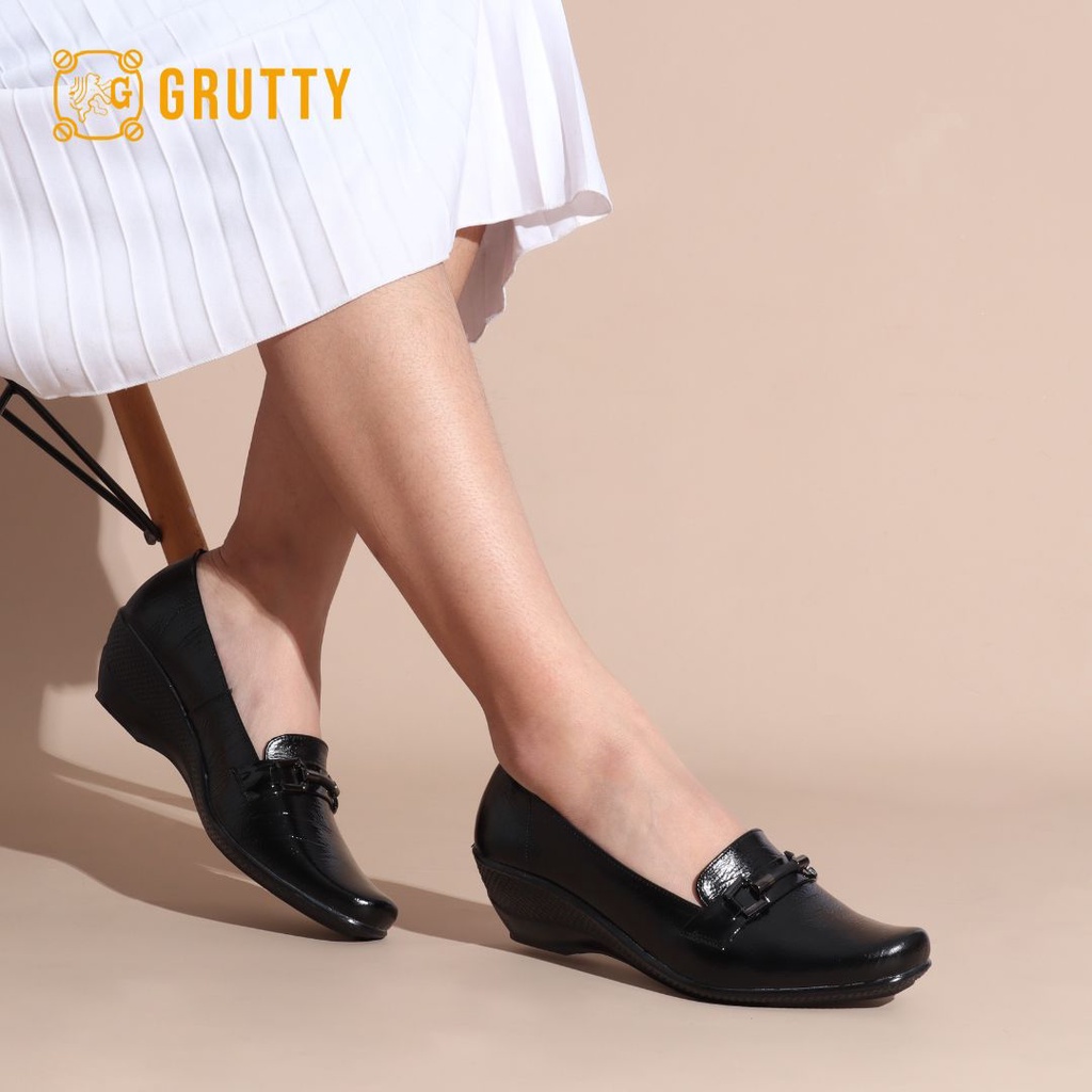 Sepatu wanita wedges sepatu wanita formal pantopel wanita Grutty Vinny