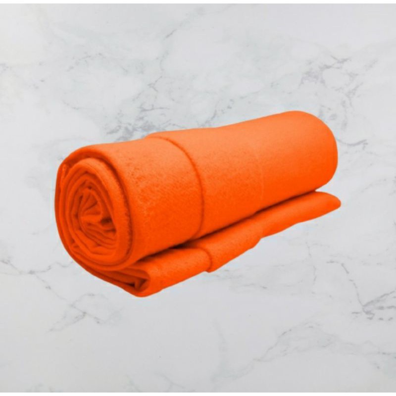 PE Fleece 20s  Orange  Kain  Karunia Textile