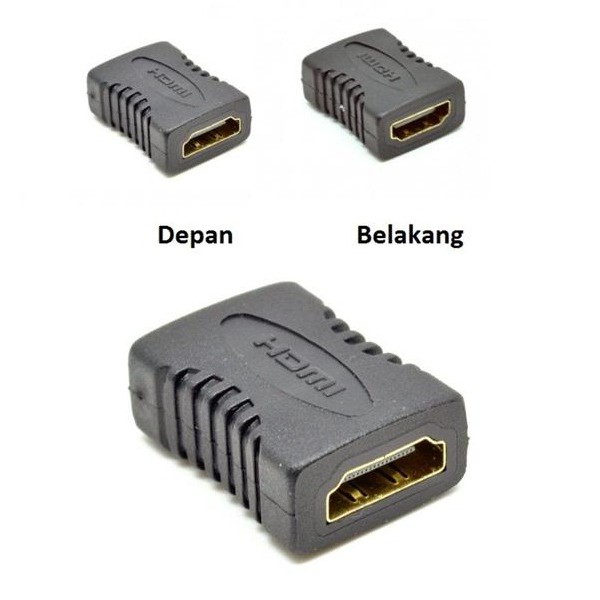 Sambungan Hdmi [Connector F To F Hdmi ] Adaptor Kabel Hdmi Ke Hdmi