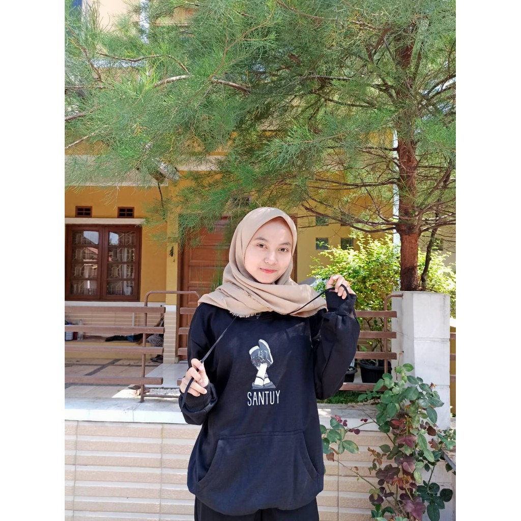 SANTUY HOODIE JUMPER UNISEX - ATASAN TEBAL HALUS TERLARIS