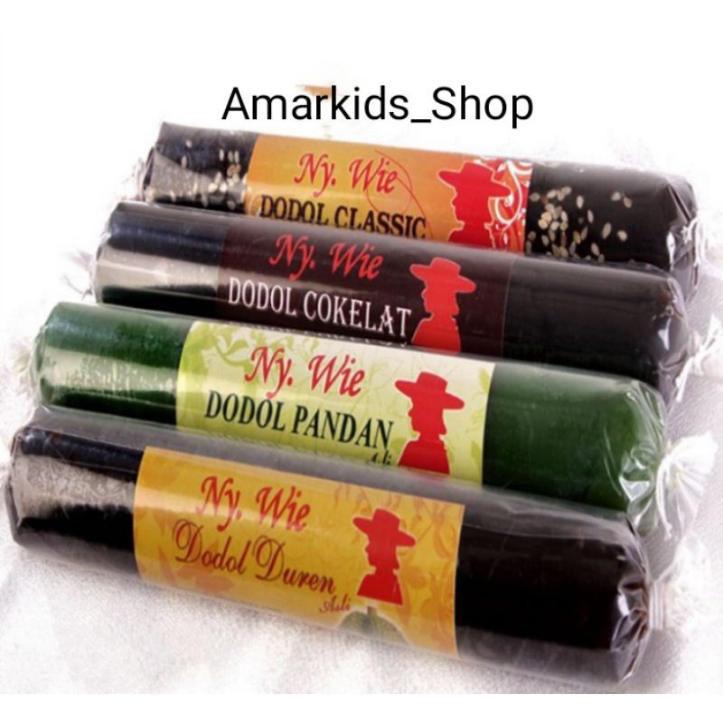 

Ny wie. Dodol gulung mix empat rasa classik, cokelat, pandan dan duren