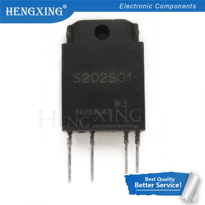 10pcs S202S01F S202S01 RELAY SSR 240VAC 8A TRIAC 4-SIP Solid State