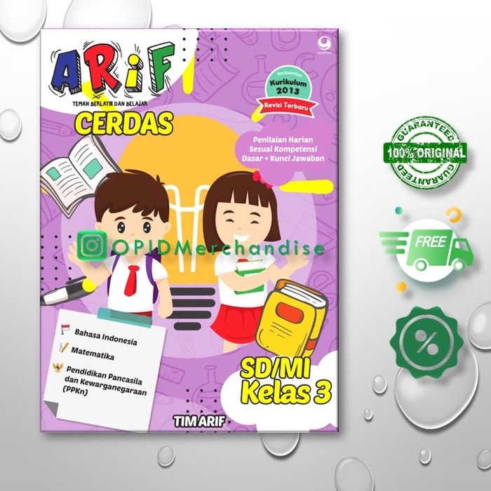 

❤BISA COD❤ Buku Arif Cerdas Untuk Sekolah Dasar Kelas 3 K 13, Grasindo