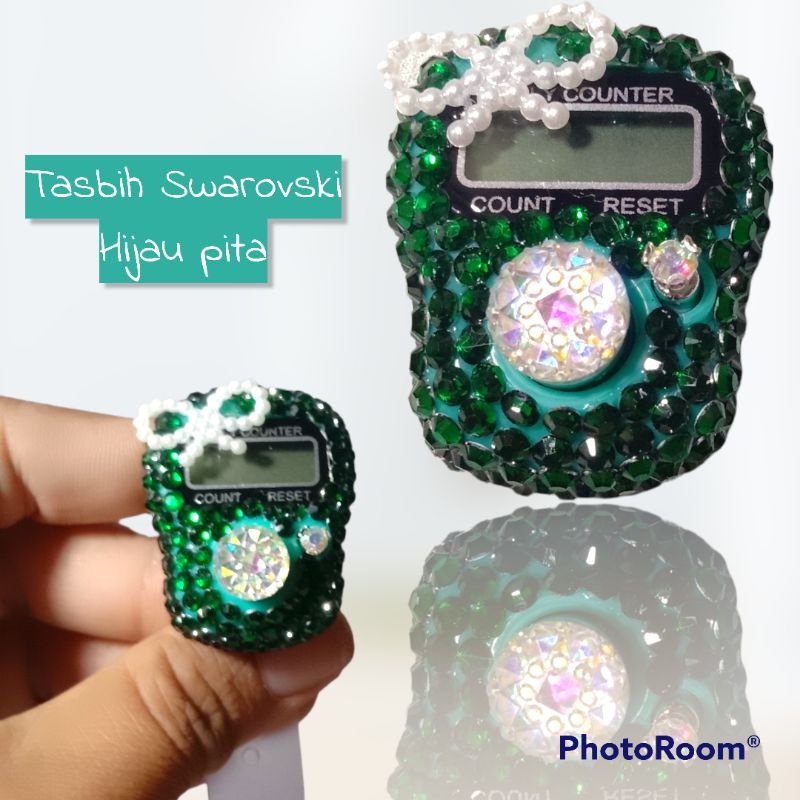 tasbih digital swarovski cantik mutiara murah