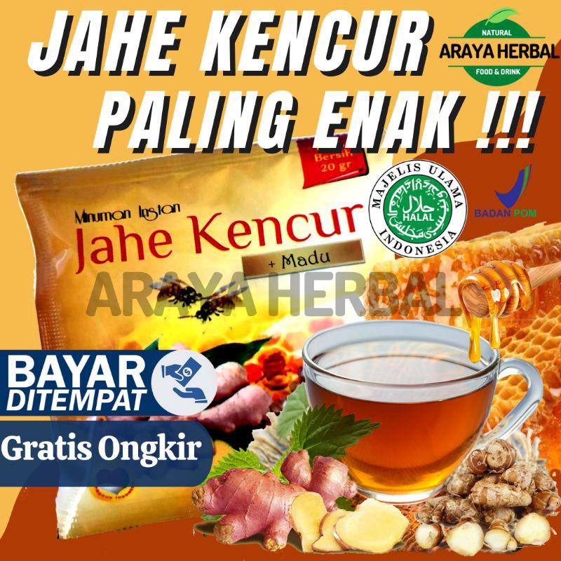 

Jahe Kencur Bubuk Minuman Herbal Jamu Madu Asli Kondang Food