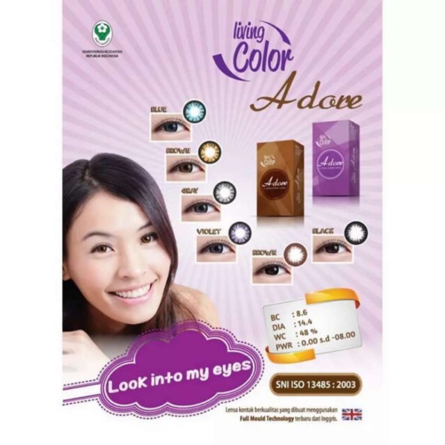 Softlens Living Color Adore / Softlens Warna Living Color 2 Tone Adore