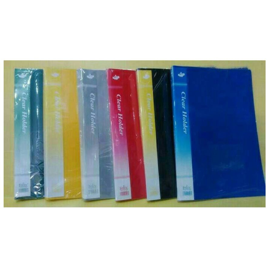 

Clear Holder F4 Folio Document Display Book 20 Lembar Pockets