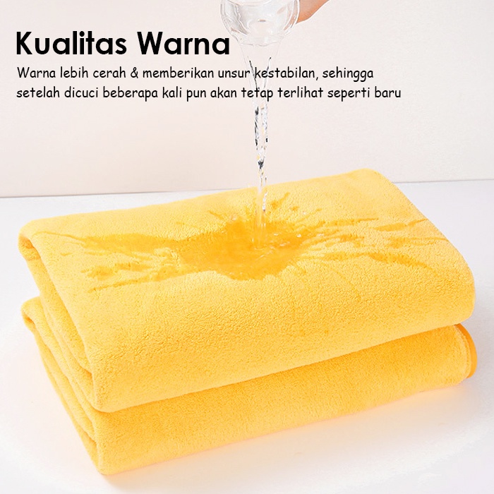 Handuk Bayi Ukuan 35x75cm / Kado Bayi / Kado Lahiran / Handuk Mandi Bayi Dan Anak Kuping Timbul Ukuan 35x75cm / Bahan Microfiber / Handuk Mandi Kuping Timbul (H33-A)