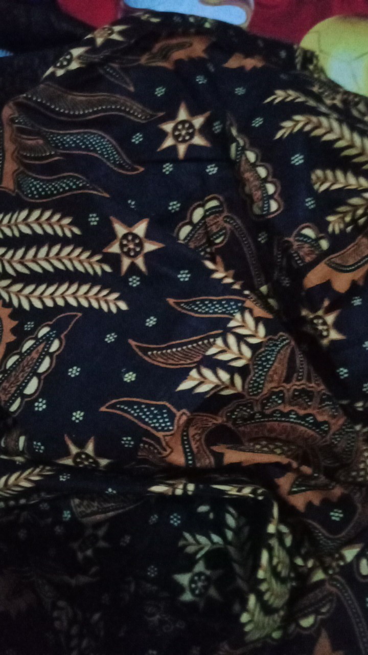 Atasan Batik Pria Lengan Panjang Kenongo Hem Padi Pekalongan M L Xl Xxl